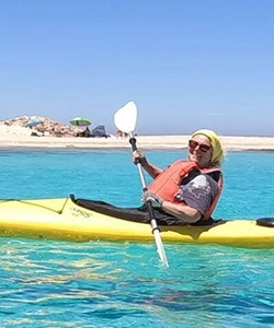Kayaking around Ibiza